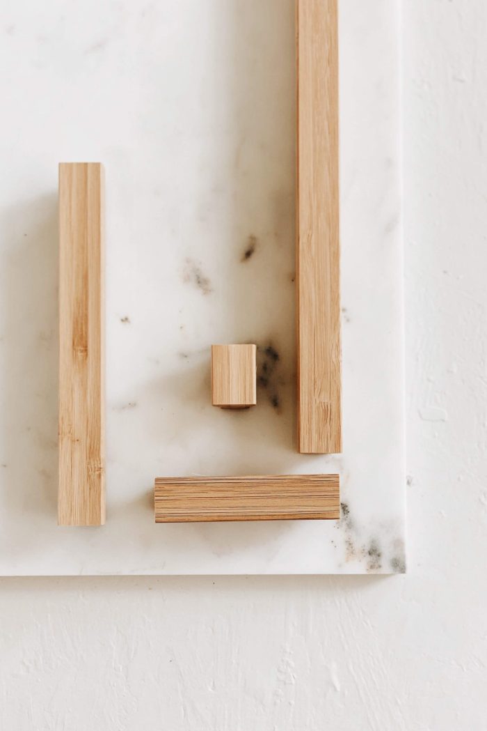 Houten handgreep | Stick Square bamboe - Design Studio Nu Studio Nu