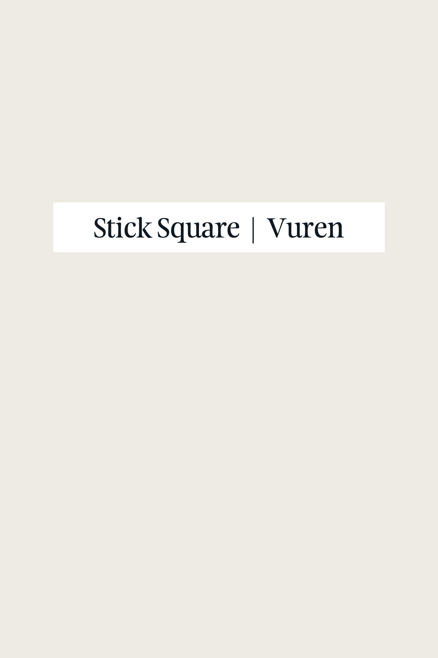 Houten handgreep | Stick Square vuren - limited
